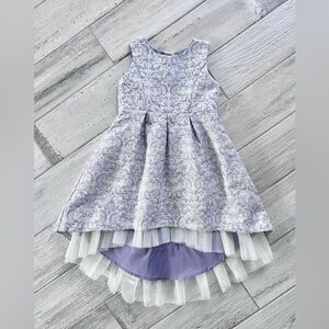 Gymboree Purple Gold Baroque High-low Spring Dress - 4T